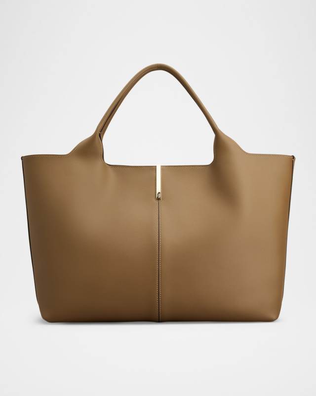 Leather Shopper Tote Bag